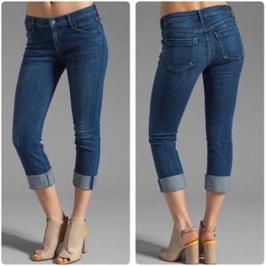 Citizens of Humanity Dani Straight Crop Jeans Size 31 Med Wash Cuffed Retro Y2K